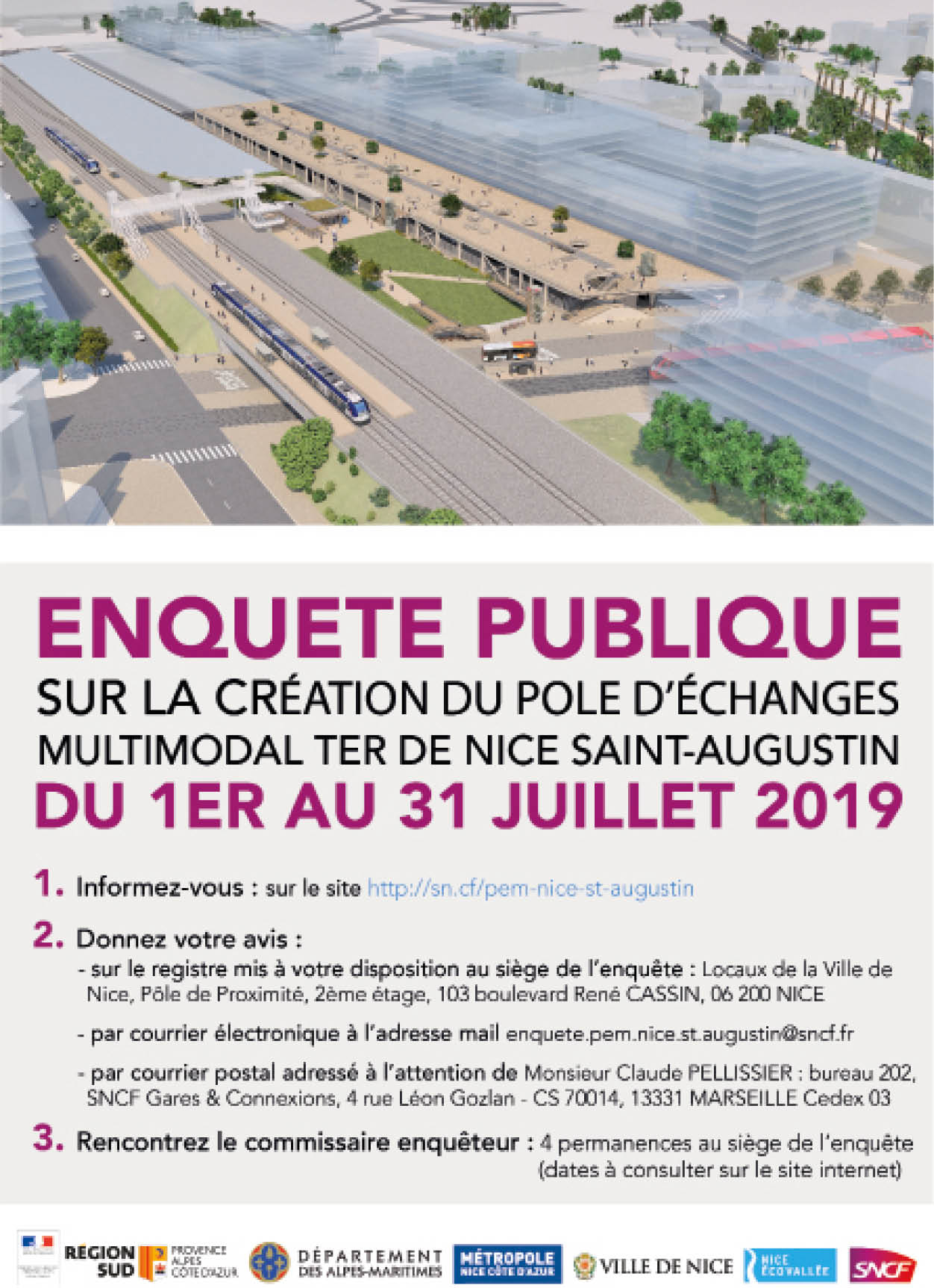 Enquête publique déplacement gare st augustin