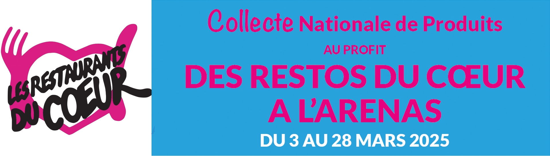 Collecte en faveur des restos du coeur 2025